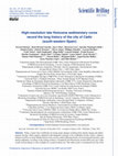 Research paper thumbnail of High-resolution late Holocene sedimentary cores record the long history of the city of Cádiz (south-western Spain