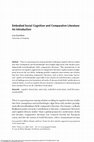 Research paper thumbnail of "Embodied Social Cognition and Comparative Literature: an Introduction"