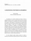 Research paper thumbnail of LA RECEPCIÓN DEL POSITIVISMO EN LATINOAMÉRICA