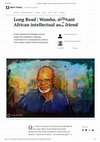 Research paper thumbnail of Wamba-dia-Wamba, militant African intellectual and friend