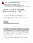 Research paper thumbnail of Görge Hasselhoff and Alexander Fidora (eds.), Ramon Martí’s Pugio Fidei: Studies and Texts. Exemplaria Scholastica Textos I Estuds Medievals. Santa Coloma de Querault: Obrador Edendum, 2018