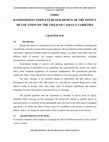 Research paper thumbnail of RANDOMIZED COMPLETE BLOCK DESIGN OF THE EFFECT OF LOCATION ON THE YIELD OF CASSAVA VARIETIES CHAPTER ONE