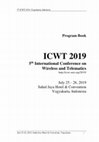 Research paper thumbnail of Program Book of ICWT 2019