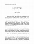 Research paper thumbnail of La movida filosófica en Latinoamérica y el Perú