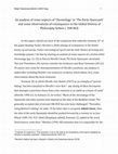 Research paper thumbnail of An analysis of some aspects of 'Chronology' in 'The Early Upaniṣads' and some observations of consequence to the Global History of Philosophy before c. 500 BCE