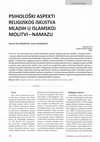 Research paper thumbnail of PSIHOLOŠKI ASPEKTI RELIGIJSKOG ISKUSTVA MLADIH U ISLAMSKOJ MOLITVI -NAMAZU