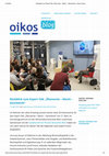 Research paper thumbnail of Expert Talk "Ökonomie – Macht – Geschlecht" (oikos Vienna, 2019)