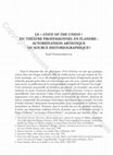 Research paper thumbnail of “Le ‘state of the union’ du théâtre professionnel en Flandres: autoréflexion historique ou source historiographique?” in: Laurence Brogniez, Clara Sadoun-Édouard et Clément Dessy (éds.), L’Artiste en revues, Presses Universitaires de Rennes, 2019, pp. 319-331