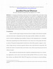 Research paper thumbnail of Justified Social Distrust