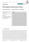 Research paper thumbnail of World Englishes and grammatical variation (Introduction to the special issue)