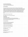 Research paper thumbnail of Political Philosophy S2018 syllabus