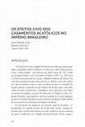 Research paper thumbnail of OS EFEITOS CIVIS DOS CASAMENTOS ACATÓLICOS NO IMPÉRIO BRASILEIRO