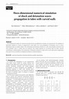 Research paper thumbnail of Three-dimensional numerical simulation of shock and detonation waves propagation in tubes with curved walls