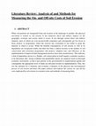 Research paper thumbnail of Analysis of and Methods for Measuring the On-and Off-site Costs of Soil Erosion