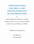 Research paper thumbnail of Conflicts in Mahan Coal Mine: A Case-Study Of Governance of Coal Mines in India