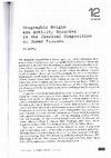 Research paper thumbnail of Geographic origin and mobility recorded in the chemical composition of human tissues