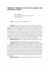 Research paper thumbnail of "Ejemplos" indígenas, el Covi-cho y algunos tips anti fines de mundo