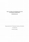 Research paper thumbnail of Thai, Laos, Vietnam : The Contemporary Way of Life and Civilization in Nakhon Phanom