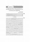 Research paper thumbnail of La democracia representativa en tiempos de crisis: el populismo y la Constitución Española