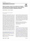 Research paper thumbnail of Effects on primary energy use, greenhouse gas emissions and related costs from improving energy end-use efficiency in the electrolysis in primary aluminium production