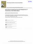 Research paper thumbnail of South Africa's Jacob Zuma and the Deployment of Christianity in the Public Sphere