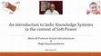 Research paper thumbnail of An introduction to Indic Knowledge Systems in the context of Soft Power