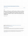 Research paper thumbnail of Between Diversity and Disorder: A Review of Jorri C. Duursma, Fragmentation and the International Relations of Micro-States: Self-Determination and Statehood