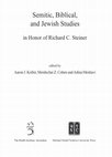 Research paper thumbnail of *Semitic, Biblical, and Jewish Studies in Honor of Richard C. Steiner*,  eds. Aaron J. Koller, Mordechai Z. Cohen, and Adina Moshavi (Jerusalem and New York: Mosad Bialik and YU Press, 2020)