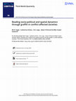 Research paper thumbnail of Reading socio-political and spatial dynamics through graffiti in conflict-affected societies