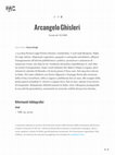 Research paper thumbnail of «Ghisleri Arcangelo», in: Dizionario storico della Svizzera (DSS)