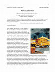 Research paper thumbnail of Syllabus for "Fantasy Literature"