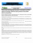 Research paper thumbnail of Volume 16(3) Molecular docking and dynamics simulation of FDA approved drugs with the main protease from 2019 novel coronavirus