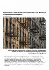 Research paper thumbnail of The 'Middle Class' Does Not Exist: A Critique of Gentrification Research