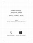 Research paper thumbnail of Semitic, Biblical, and Jewish Studies in Honor of Richard C. Steiner (ed. Aaron J. Koller, Mordechai Z. Cohen and Adina Moshavi; Bialik and YU Press, 2020).