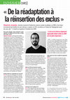 Research paper thumbnail of Entretien - 	« De la réadaptation à la réinsertion des exclus », Direction[s], n°186, mai 2020