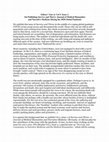 Research paper thumbnail of "Editors’ Note to Vol 5: Issue 1: On Publishing Survive and Thrive: Journal of Medical Humanities and Narrative Medicine During the 2020 Global Pandemic,"
with Suzanne Black