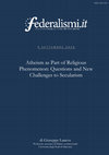 Research paper thumbnail of Atheism as Part of Religious Phenomenon: Questions and New Challenges to Secularism