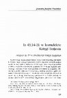 Research paper thumbnail of Iz 49,14-21 w kontekście Księgi Izajasza / Isa 49:14-21 in the Context of the Book of Isaiah