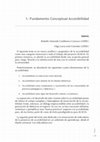 Research paper thumbnail of Fundamento Conceptual Accesibilidad