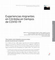 Research paper thumbnail of Experiencias migrantes en Córdoba en tiempos de COVID-19