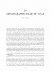 Research paper thumbnail of Ethnographic Film Festivals