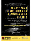 Research paper thumbnail of El arte como resistencia a la clausura de la memoria: Duelos de Clemencia Echeverri