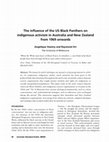 Research paper thumbnail of The influence of the US Black Panthers on indigenous activism in Australia and New Zealand from 1969 onwards