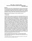 Research paper thumbnail of María -Mujer… Comunidad -Pueblo Aportes para un discipulado de iguales desde la praxis mariana Maricel Mena López