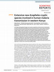 Research paper thumbnail of Extensive new Anopheles cryptic species involved in human malaria transmission in western Kenya