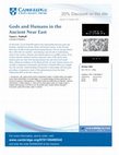 Research paper thumbnail of Gods and Humans in the Ancient Near East. Book Flyer with DISCOUNT.