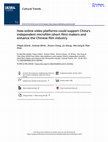 Research paper thumbnail of Gilardi, F., White, A., Cheng, S.,Sheng, J., Song, W. & Zhao, Y. (2020) How online video platforms could support China’s independent microfilm (short film) makers and enhance the Chinese film industry. Cultural Trends, 29(1): 35-49