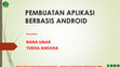 Research paper thumbnail of PEMBUATAN APLIKASI BERBASIS ANDROID