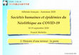 Research paper thumbnail of Sociétés humaines et épidémies du Néolithique au COVID-19 (2)-Athénée français 2020