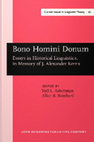 Research paper thumbnail of Yoël L. Arbeitman and Allan R. Bomhard (eds.) - Bono Homini Donum: Essays in Historical Linguistics in Memory of J. Alexander Kerns (2 volumes, 1981)